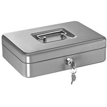 Alco, Geldkassette, Geldkassette silber, Traggriff, Schloss