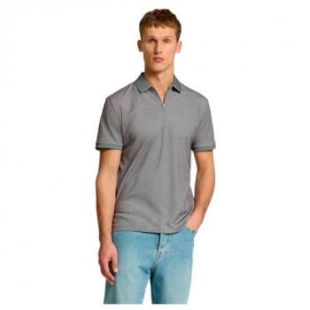 Männer Polo Shirt Selected Homme Reißverschluss, Größe M