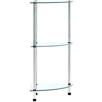 Étagère en verre 3 niveaux 30 x 30 x 67 cm