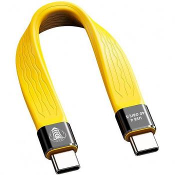 Câble USB‑C 14 cm – Jaune