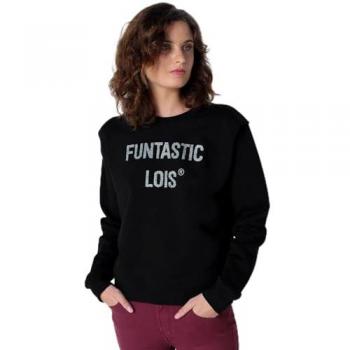 Lois Jeans Sudadera casual para mujer, pliegue en hombreras
