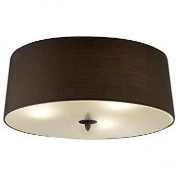Lua 3-Light Ceiling Fixture E27 Ash Grey Shade