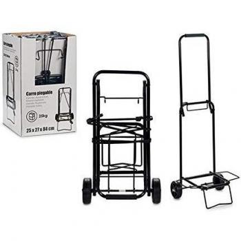 BigBuy Home Universal Rollwagen S3603768 – Schwarz, 29 x 84 x 25 cm