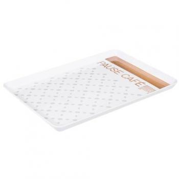 Weißes Scandinavian Tablett 30x22 cm – 5five Küchenaccessoire