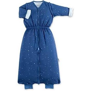 Sacco Nanna in Jersey con pad removibile per bimbi da 18 a 36 mesi con cerniera frontale, motivo stella blu denim shade di Bemini