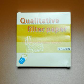 125mm Qualitative Filter Paper, Slow Speed, 10-15um Pore Size, 100PCS/Lot