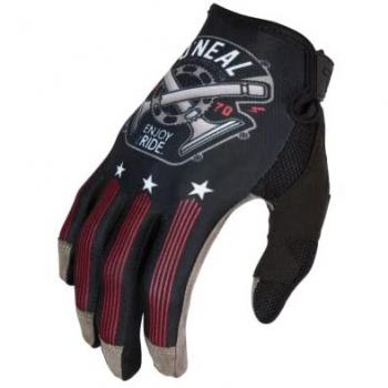 Oneal Mayhem Nanofront Piston Gants de motocross Noir Blanc Rouge taille : S
