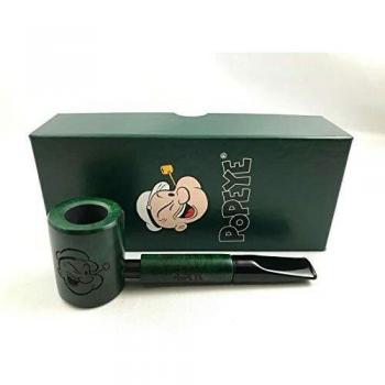 Grüne 9 mm Filterpfeife VAUEN – Popeye Modell, Made in Germany