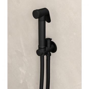 Kroos® Kit Doccia WC Nera Rotonda su Parete