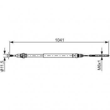 Freno Manuale BOSCH 1 987 477 954 Cable