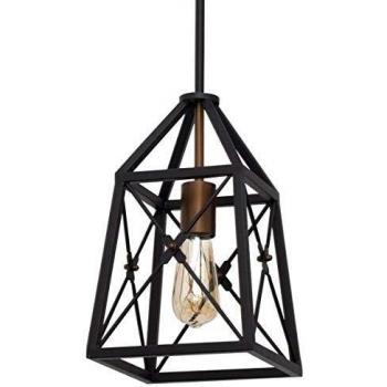 Lampe suspendue Pavel Noir/Doré Articulable 20×20