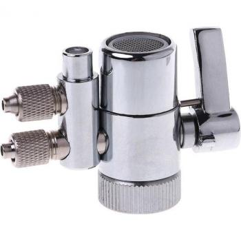 Válvula de desvío de agua M22 a 1/4 de latón cromado