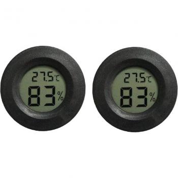 Compact Digital Hygrometer and Thermometer for Reptiles