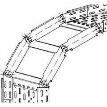 Niedax NIE RGS60.200 Bogen verstellbar vertikal 60x200mm bandverz