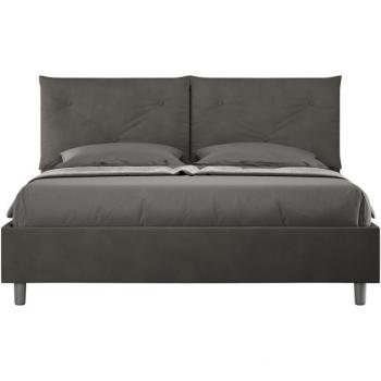 Cama microfibra gris 160x210 sin somier