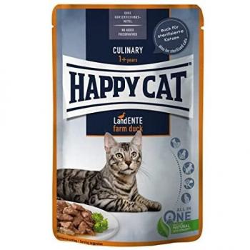 Nassfutter, Happy Cat PB Culinary, Ente in Soße, 85 g