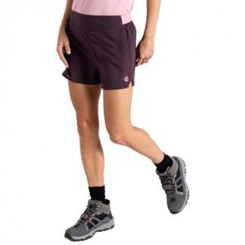 AquaSleek Women’s Deep Plum Off‑Trail Shorts