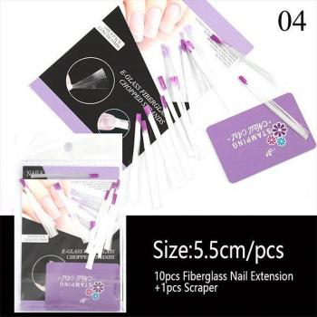 Extensiones de Uñas de Fibra de Vidrio para Arte de Manicura