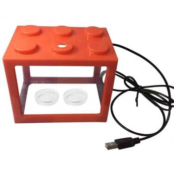 Mini Aquarium met LED Verlichting voor Desktop Decoratie