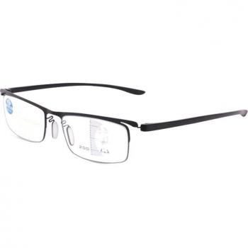Lunettes de Lecture Multifocales en Métal TR90 avec Verres Anti-Bleu