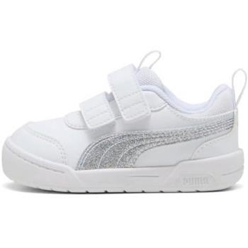 Scarpe Puma Multiflex 2 Glitz FS Bianco Argento Bambina 21