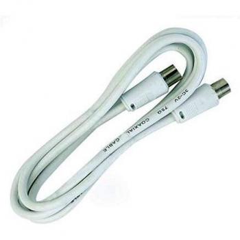 Conector antena TV 2,5m blanco