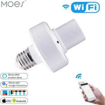 E27/E26 WiFi Smart Bulb Holder with Voice Activation