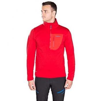 Trangoworld Pullover para Hombre TRX2 Stretch Pro, Rojo Oscuro/Rojo, Tamaño S