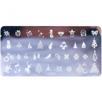 Christmas Nail Art Stamping Template JIXY01-08