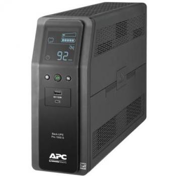 APC Uninterruptible Power Supply (UPS) BR 1000VA SineWave Back-UPS PRO with AVR, 10 Outlets and 2 USB Ports for Charging Devices