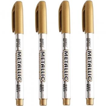 4 Stück Ölspitzen Marker in Metallic Farben