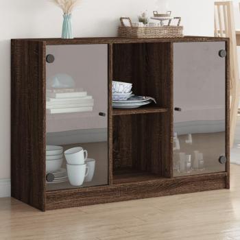 VidaXL Brown Oak Sideboard 102x37x75.5 cm Engineered Wood