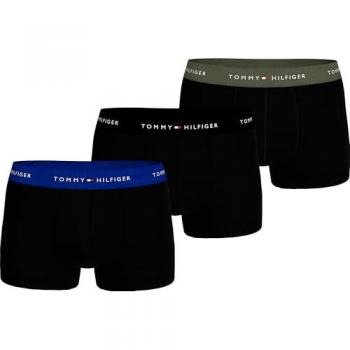Tommy Hilfiger Regular Fit Baumwoll-Elasthan-Trunks – Dreierpack Schwarz L