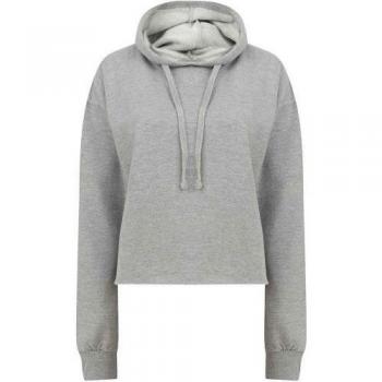 Hoodie Corta L de Heather en Color Gris