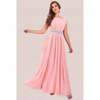 Chiffon Maxi With Embellished Belt