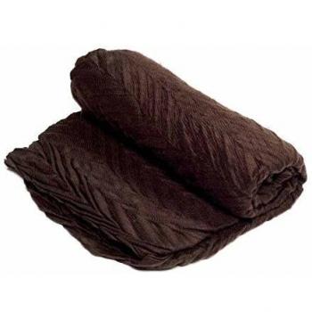 Coperchio a motivo a zigzag marrone