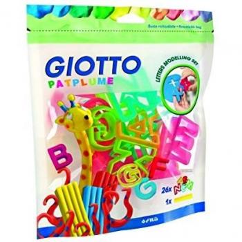 Bustina con 26 Forme Lettere Giotto Patplume + 1 Mattarello Incluso