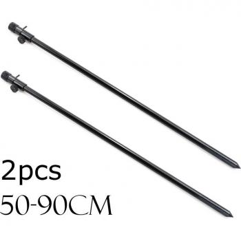Soporte multifunción para carpa: barras de zumbido para 3 cañas y palo de banco, 40cm