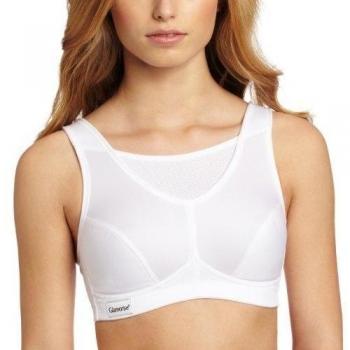 Glamorise White Camisole Sports Bra for Women 46C