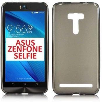 Custodia Silicone Gel Trasparente Nero per Asus Zenfone Selfie ZD551KL 5,5”