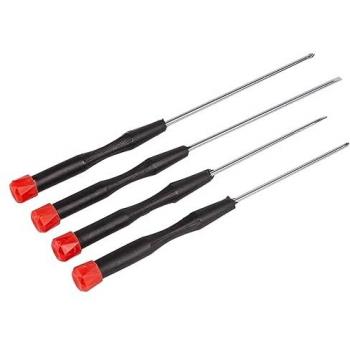 4pc Black Precision Screwdriver Set