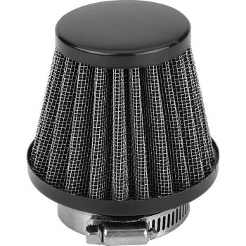 Filtro de aire de inducción para motocicleta todoterreno 38mm, negro, con abrazadera y adaptadores de caucho