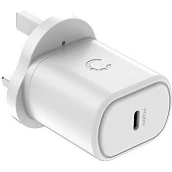 Cygnett 20W USB‑C PD Wall Charger (White) – UK Model