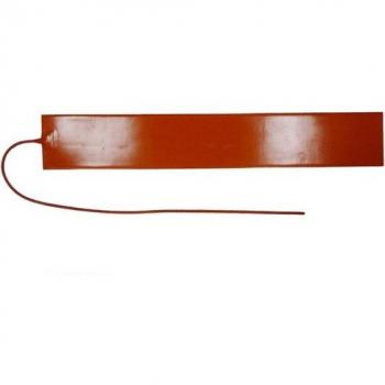 Résistance chauffante silicone 80mm x 400mm 220V 250W avec adhésif 3M