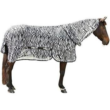 Coperta antimosche con copricollo RugBe by Covalliero, zebrata, 145cm