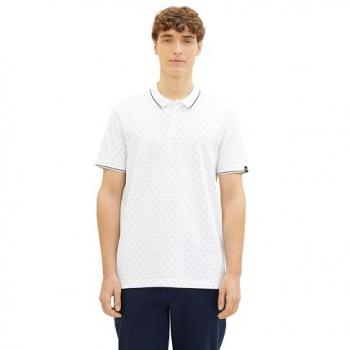 Tom Tailor Denim Poloshirt 1040465 Weiß Regular Fit XXL Herren