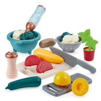 Coffret de cuisine écologique avec accessoires pour préparer des soupes
