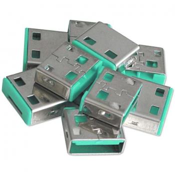 0461 bloqueur de port USB Type-A Vert Acrylonitrile-Butadiène-Styrène (ABS) 10 pièce(s)