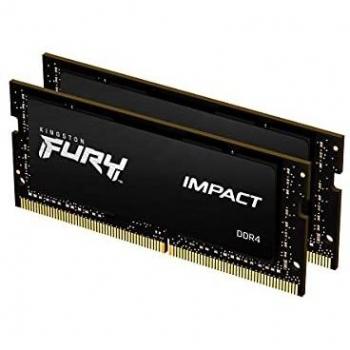 Kingston FURY Impact Kit memoria Laptop DDR4 32 GB 2 x 16 GB Non-ECC 2666 MHz 260pin SO-DIMM CL16 KF426S16IBK2/32