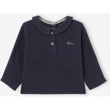 Blusa Azul Intenso VERTBAUDET, Personalizable para Bebés